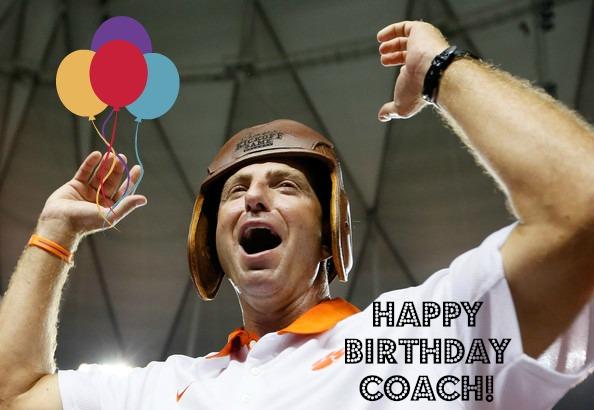 Happy Birthday to head coach Dabo Swinney!  