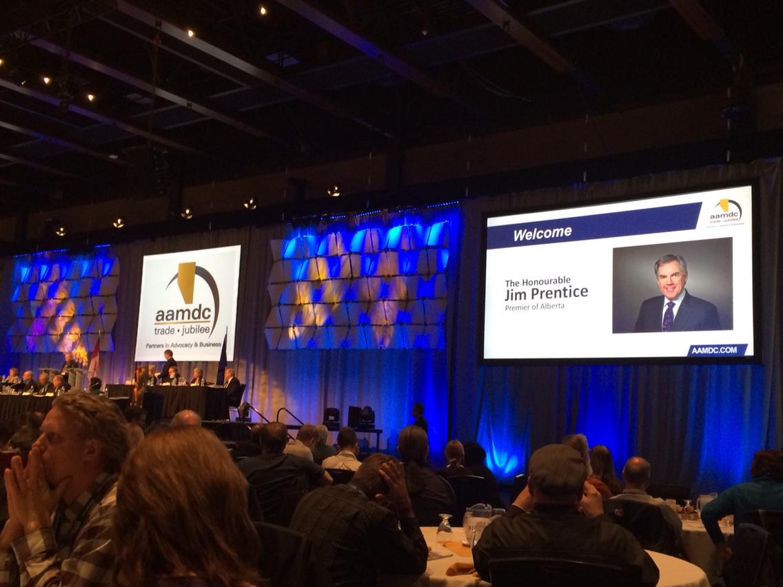 JasonParkerMD31's tweet photo. About to have @JimPrentice address the crowd at #AAMDC2014 http://t.co/L6AZS7zEIr