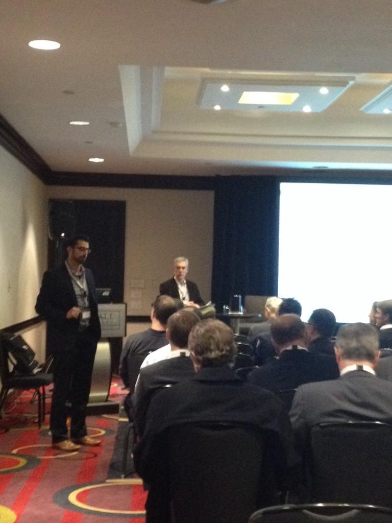 CPLUS_TO's tweet photo. Sachin Mahajan @TELUS speaking on the internet of things #IOT #HomeConnect2014 http://t.co/NWmzCH9W26