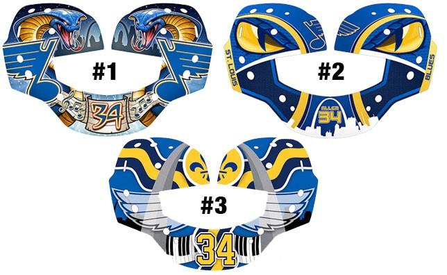 Jake Allen's mask design contest - the three finalists : r/stlouisblues