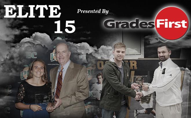 PeachBelt's tweet photo. Meet CSU's Kelsey Pelletier and UNCP's Sam Miles, the soccer Elite 15 winners @GradesFirst http://t.co/gkOznhhN8N http://t.co/t0MaZTRgQd
