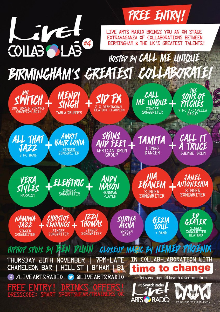 TheLiveArtsShow's tweet photo. TONIGHT BIRMINGHAM - @thisisjamhott + Local World-Class Acts Collaborate for Charity - FREE! http://t.co/Rth6IIpjil http://t.co/ROeP20fcoX