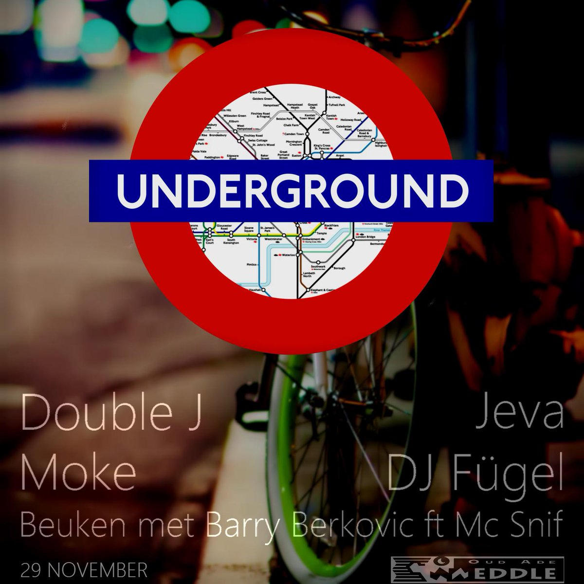 JsMeddle's tweet image. De line up van Underground. 29 November wordt Meddle verhuld in donkere sferen. #heerlijk #feest #in #Meddle #15+