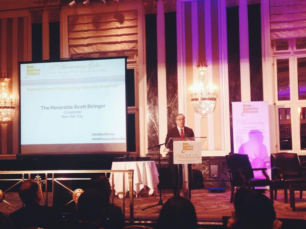 THANK YOU! RT <a href="/scottmstringer/">Scott Stringer</a> Speaking at #NAAWallStreet promoting opportunities for Latino leadership #NAAWallStreet