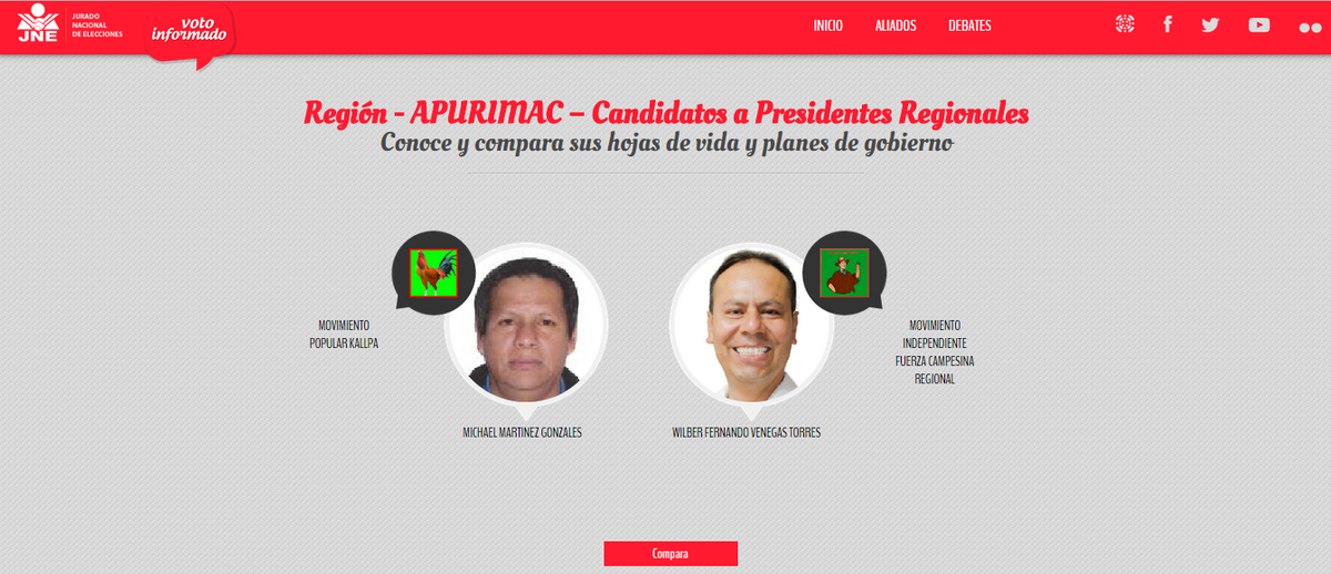 infogob's tweet photo. RT @VotoInformado: [APURÍMAC] Segunda vuelta electoral regional, infórmate y compara en ► http://t.co/TC01pyTiu4 http://t.co/EY8kr5Btlb