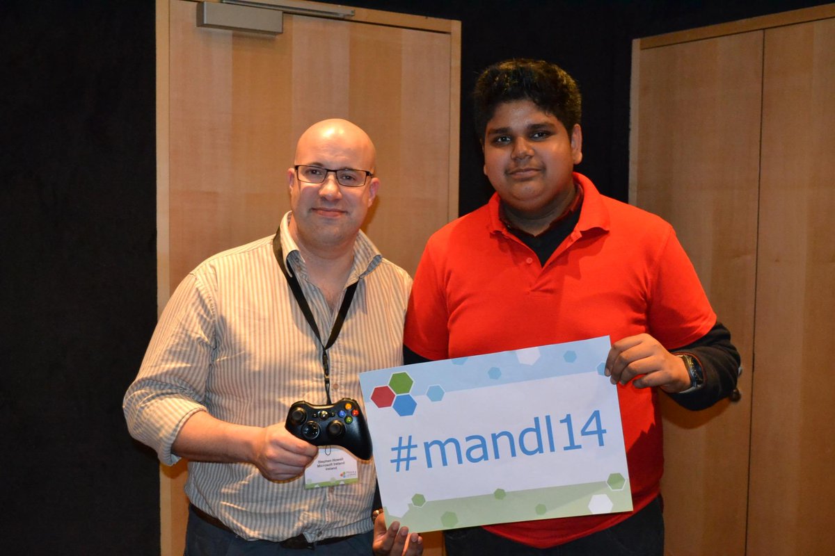 ymtml's tweet photo. Photos with Stephen Howell (Academic Engagement Manager, Microsoft Ireland) @saorog 
#mandl14 #edu http://t.co/ZPvjBtTiLd
