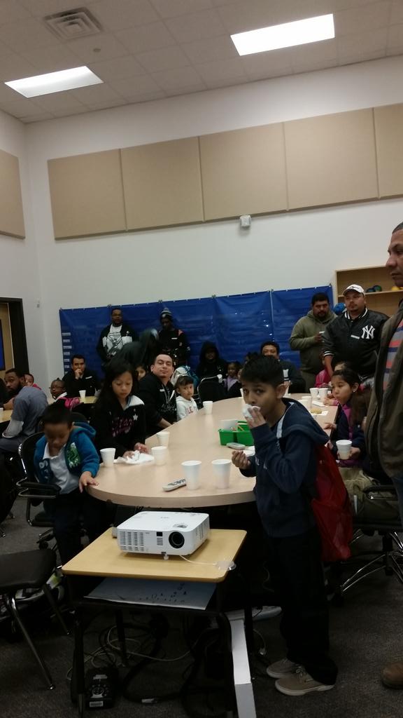 TjTangela's tweet photo. Celebrating Parent Involvement Month with "Donuts with Dads". Over 95 dad's were in attendance today. Our Dad's Rock! http://t.co/e8kYrKDL2Z