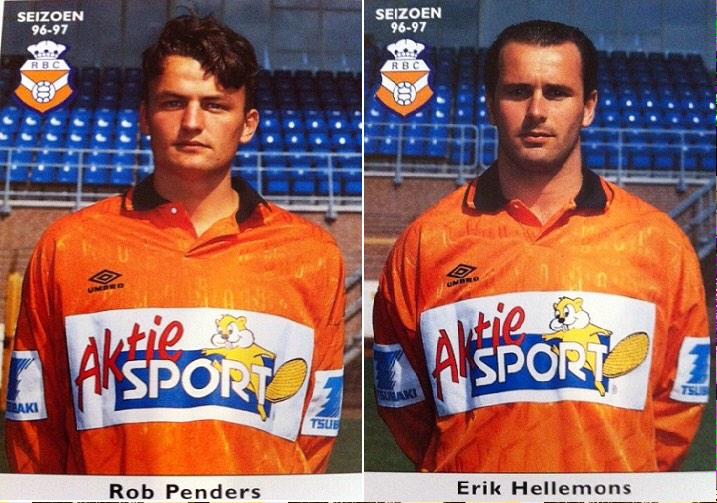NACnl's tweet photo. Dit seizoen actief als trainersduo bij NAC, 18 jaar geleden al een duo bij RBC. #Hellemons #Penders #NACpraat #TBT http://t.co/pETcqQZLys