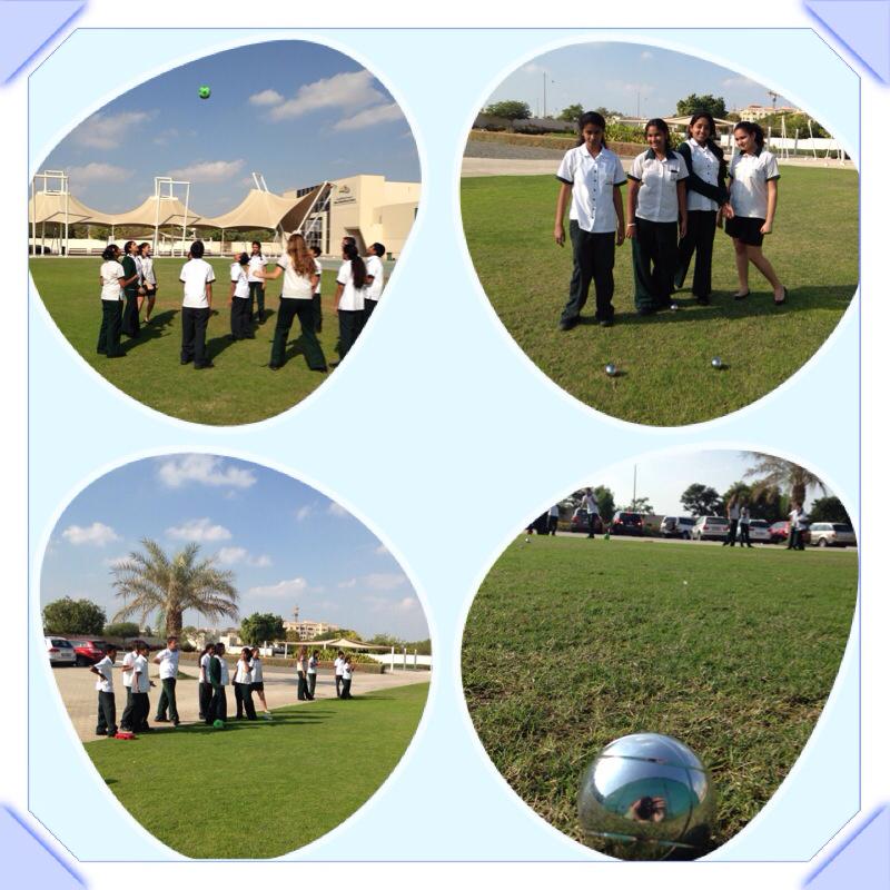 DIS_MFL's tweet photo. Yr 8 complete Healthy Lifestyle Week by playing Dauphin/Dauphine &amp; pétanque http://t.co/GE9A2qQs7J