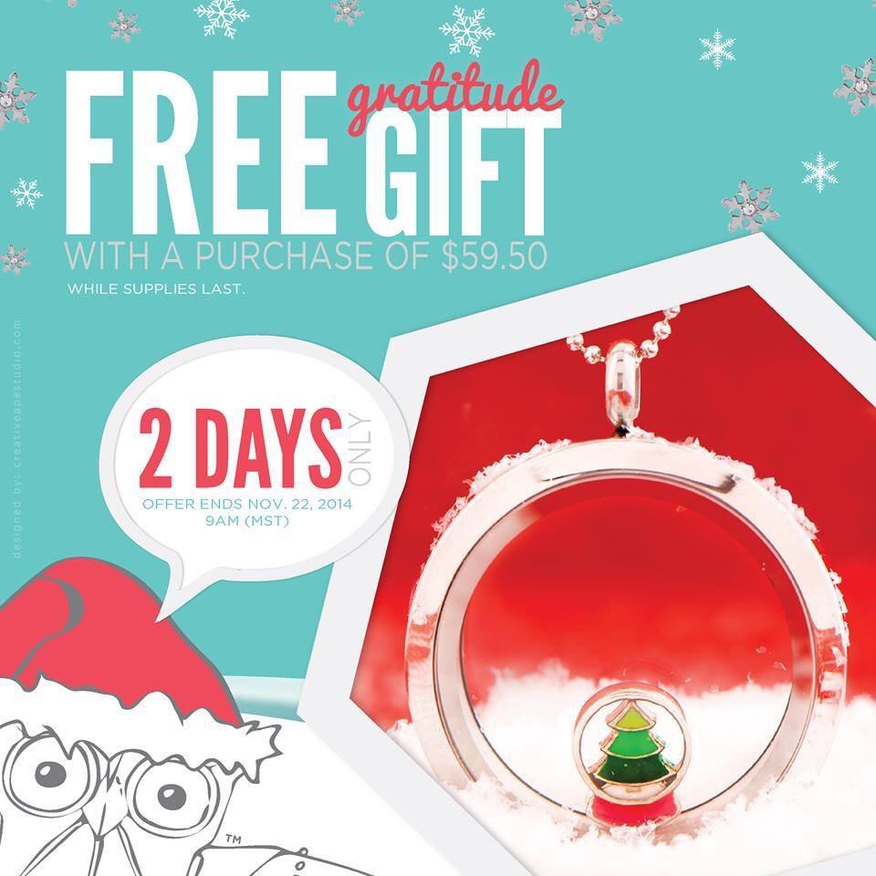locketfever's tweet image. FREE gift with purchase with every $59.50 Origami Owl purchase! Special ends 11/22. Order now! bit.ly/NovHoliday