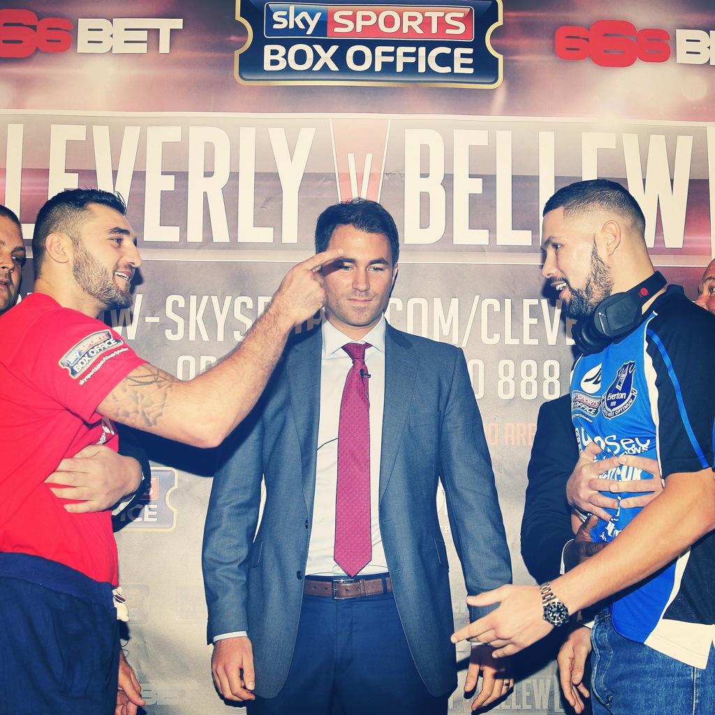 EddieHearn's tweet photo. Just the weigh in to go then it's time! #CleverlyBellew2 💥👊💥 http://t.co/9EL13lPuvF