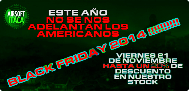 BLACK FRIDAY en ITACA GETAFE e ITACA MADRID, mañana 21 de noviembre 2014, un 15% a 20% menos en todos los artículos.