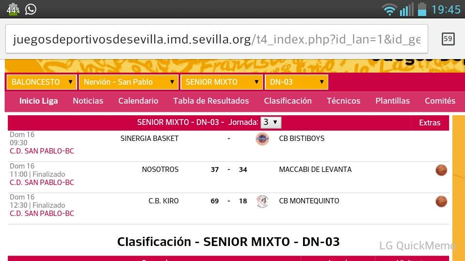 marcadoresimd's tweet photo. J3 finde 15-16 Nov. G3 Nerv-SP.falta el resultado d Sinergia 36-40 Bistiboys. @CBBistiboys @MaccabiBasket @BasketMq5 http://t.co/ELn0okyRJi