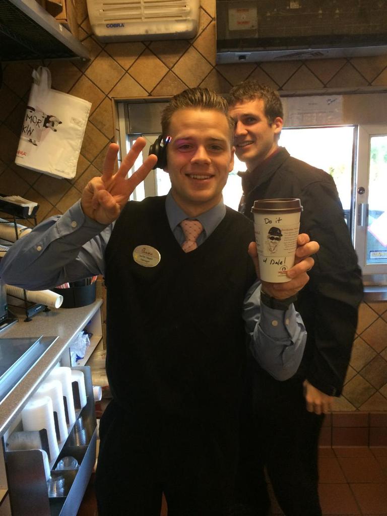justinhagler's tweet photo. Fun times at @ChickfilA @AftonRidgeCFA 

It's the small things in life! http://t.co/JzjbweTCxT