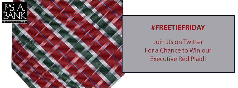 JosABank's tweet image. Follow &amp;amp; RT for a chance to win our Red Plaid Tie on #FreeTieFriday (No Purchase Necessary) bit.ly/1ytMOTE