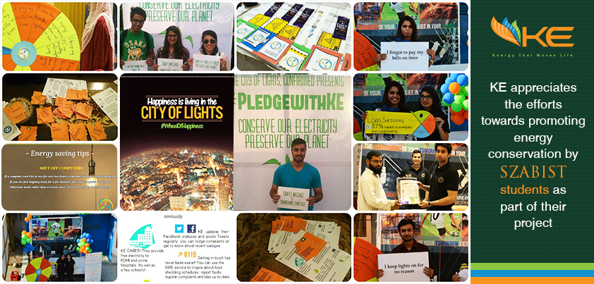KElectricPk's tweet photo. KE supports the initiative by SZABIST students. http://t.co/bb9rwaPAaY