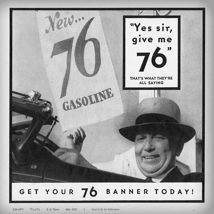76's tweet image. #tbt to when free banners were cooler than free t-shirts.