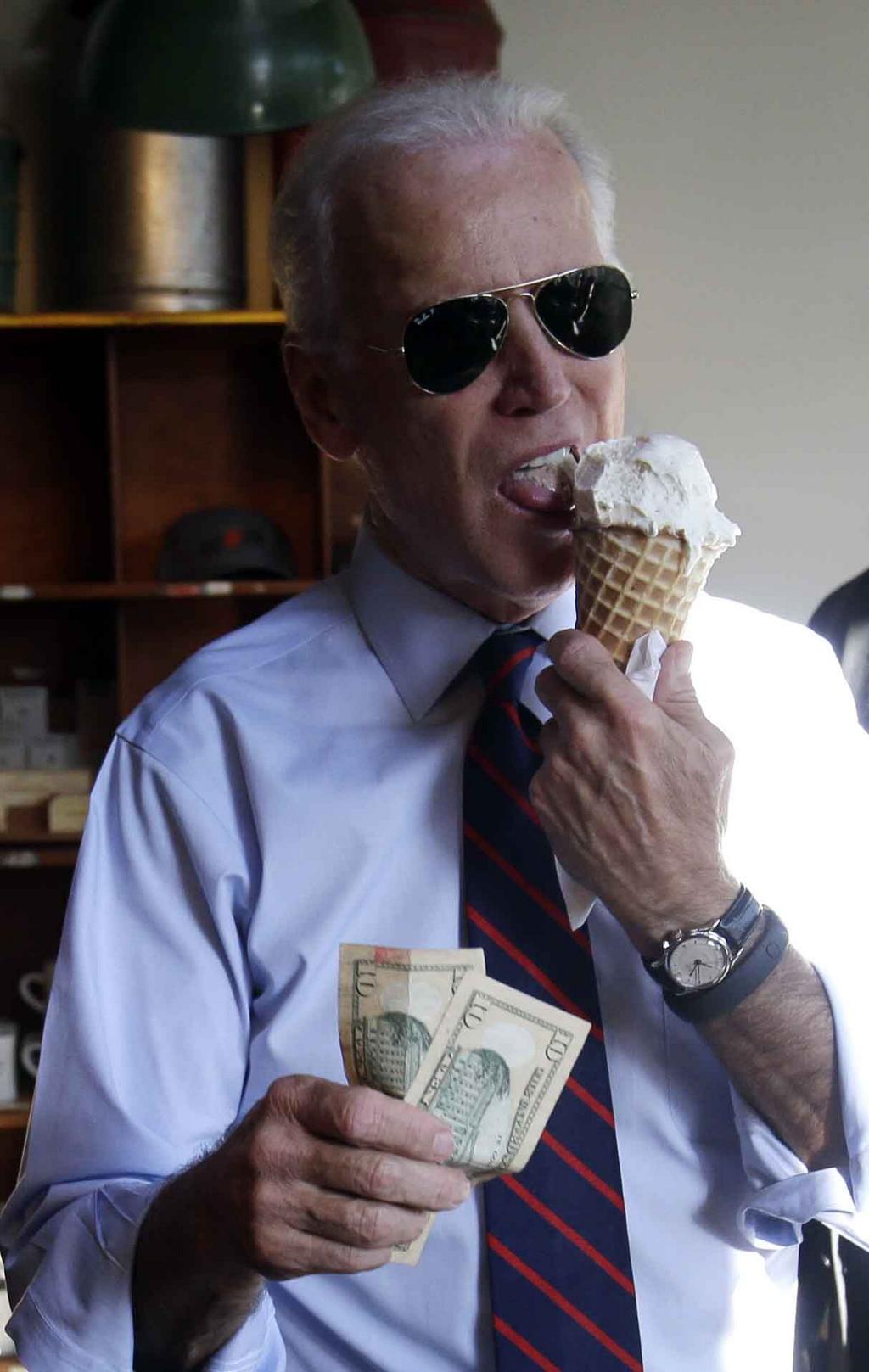 Happy Birthday to Joe Biden! I hope it is filled with ice cream. 