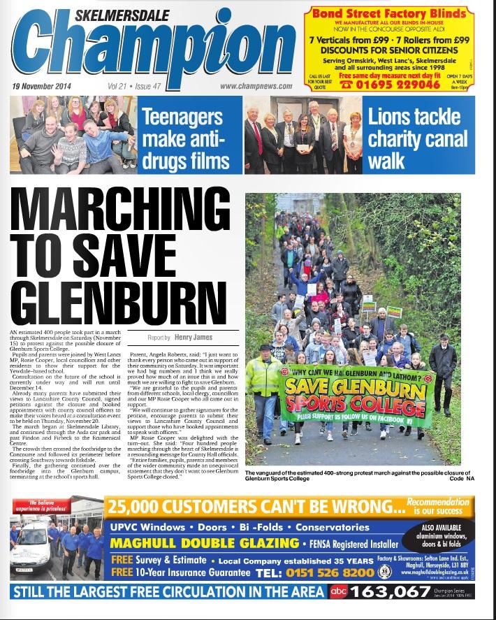 The #Skelmersdale Champ: Residents march to save Glenburn