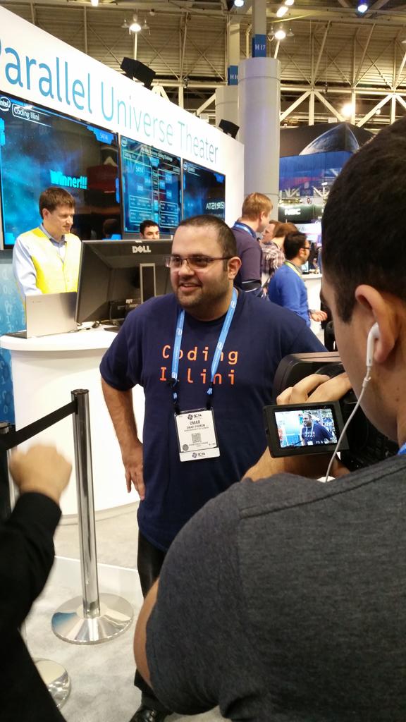 NCSAatIllinois's tweet photo. #CodingIllini #famous #PUCC #SC14 http://t.co/rcsZZdCP7n