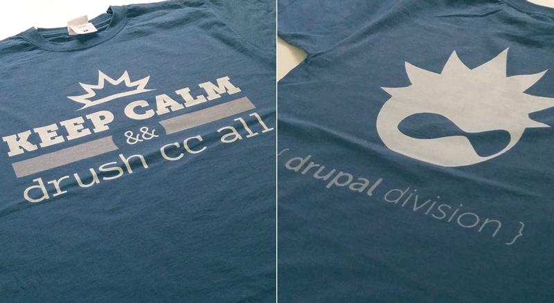 Before grabbing the hammer, clear your #drupal cache! :) We made a tshirt so we don't forget! /cc <a href="/drupalday/">Drupal Day</a> <a href="/twinbit/">Twinbit</a>