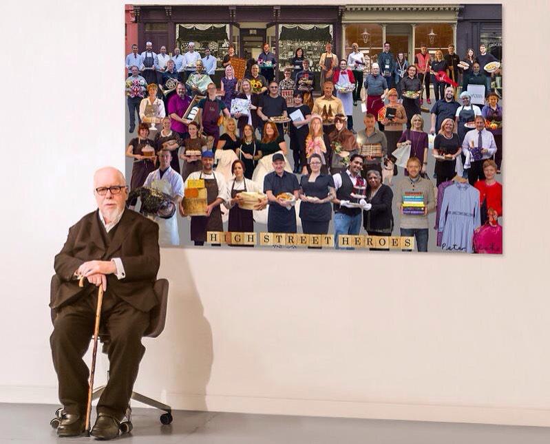 englandathomeuk's tweet image. Overjoyed to be part of an artwork by Sir Peter Blake celebrating shopkeepers as part of @ShopSmall &amp;amp; @SmallBizSatUK