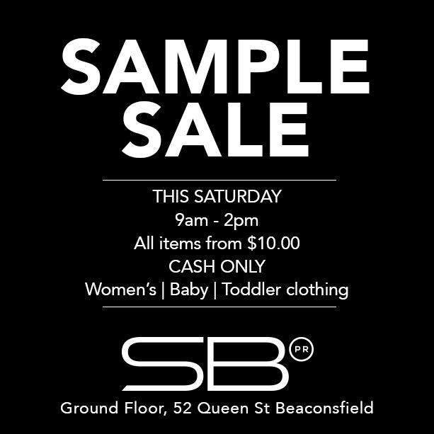 Come down and get involved for a bargain! Tomorrow only - no early birds! x #SampleSale