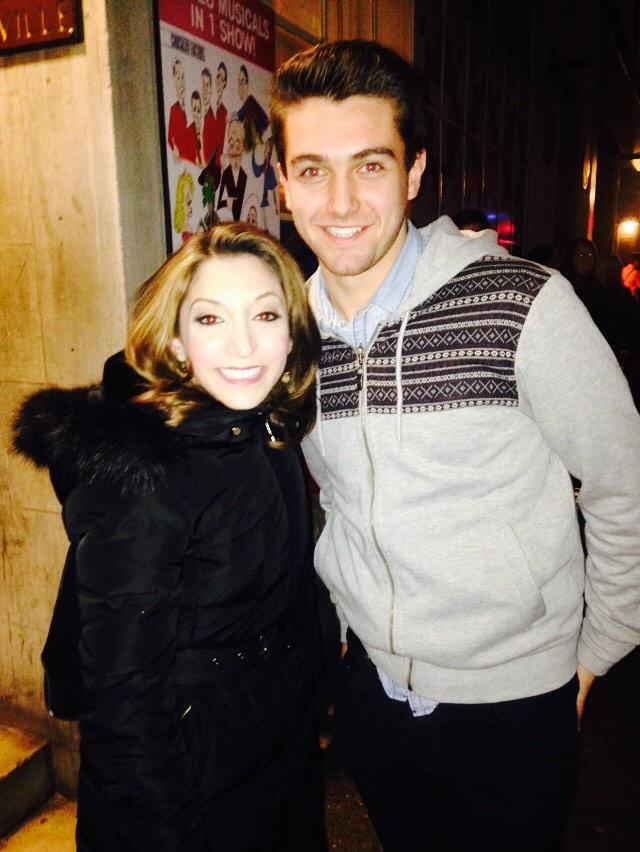 Me and <a href="/XtinaBianco1/">Christina Bianco</a> after <a href="/ForbiddenBwayUK/">Forbidden Broadway</a> tonight! Such a good show!