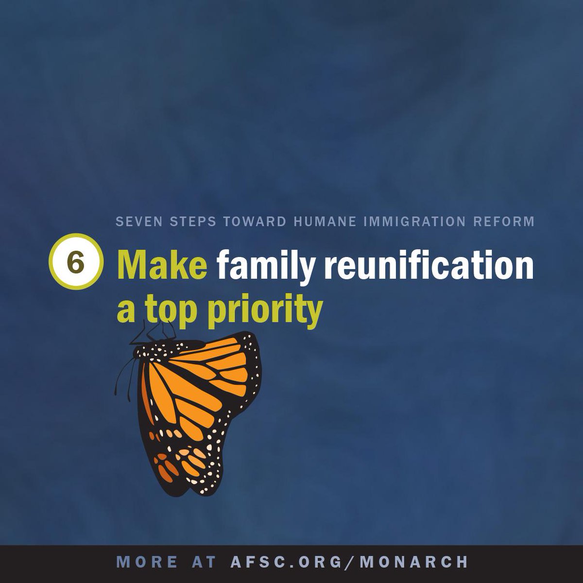 afsc_org's tweet image. Make family reunification a top priorit (6 of 7 principles for #immigration reform) afsc.org/monarch