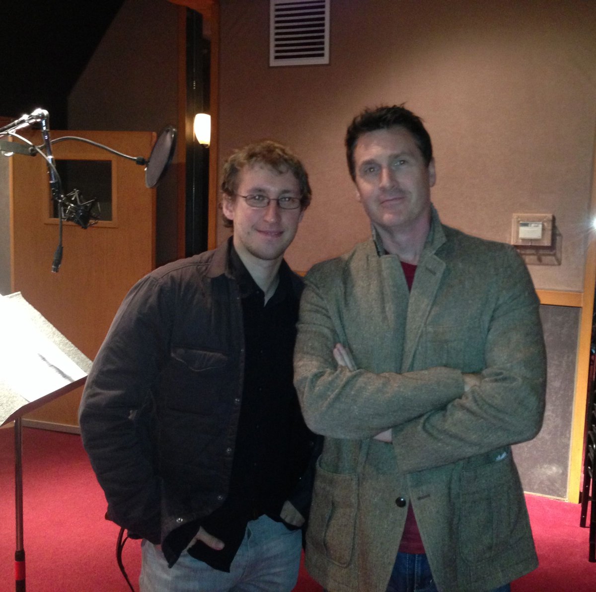 Blockade's tweet photo. @OPM_UK guest appearing in the studio to watch some of the record for the film! @ShimermanArmin @dkayevo @kevmunroe http://t.co/BpmKBQowzf