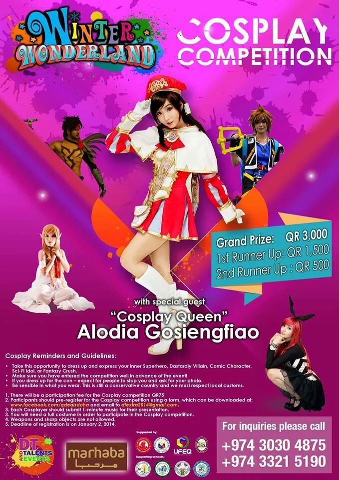 DTTalents's tweet photo. Calling All Cosplayers in Qatar!!!! http://t.co/Z1e0g51DwU