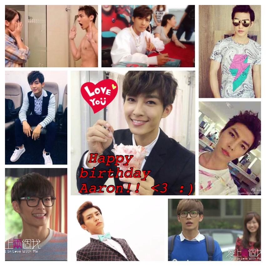 Happy birthday Aaron Yan!!!! All ur fans from the U.S love u very very much!! ^_^  