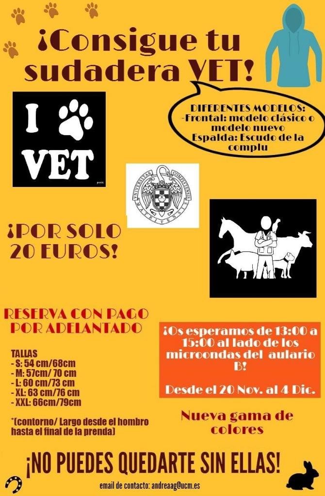 2010Veterinaria's tweet photo. @idegaspar Nos ayudas a promocionar con un RT?? No queremos que nadie se quede sin sudadera! http://t.co/3PAW0bGbzw