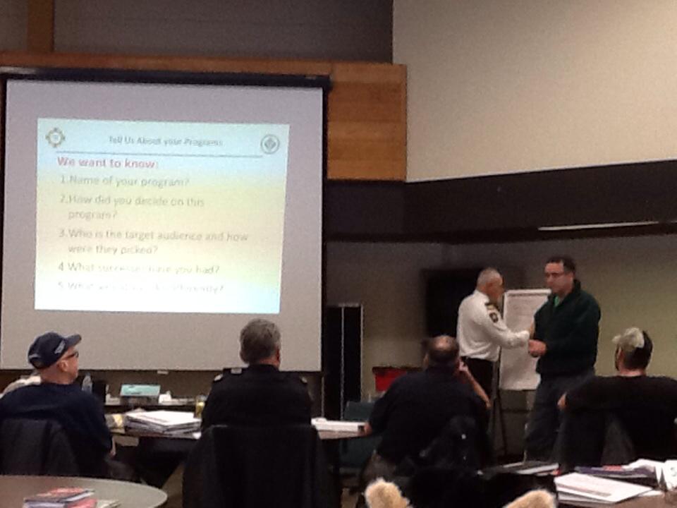 NoFireLoss's tweet photo. Public fire safety education success stories &amp; opportunities being discussed here at OFMEM Sudbury workshop @FMPFSC http://t.co/tlKyH5noKS