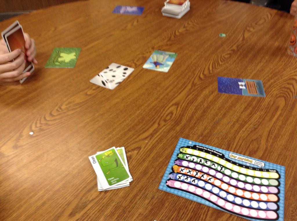 JohnduBois's tweet photo. Today we played "How many board games can be mashed up into a single activity?" So far: three. #slpeeps #ashaless http://t.co/pZAM7aoHv1