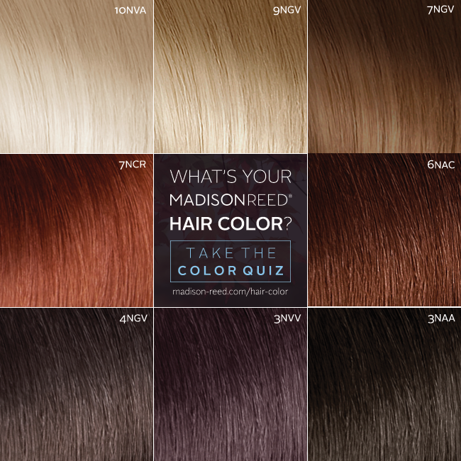 Reed Hair Color Chart