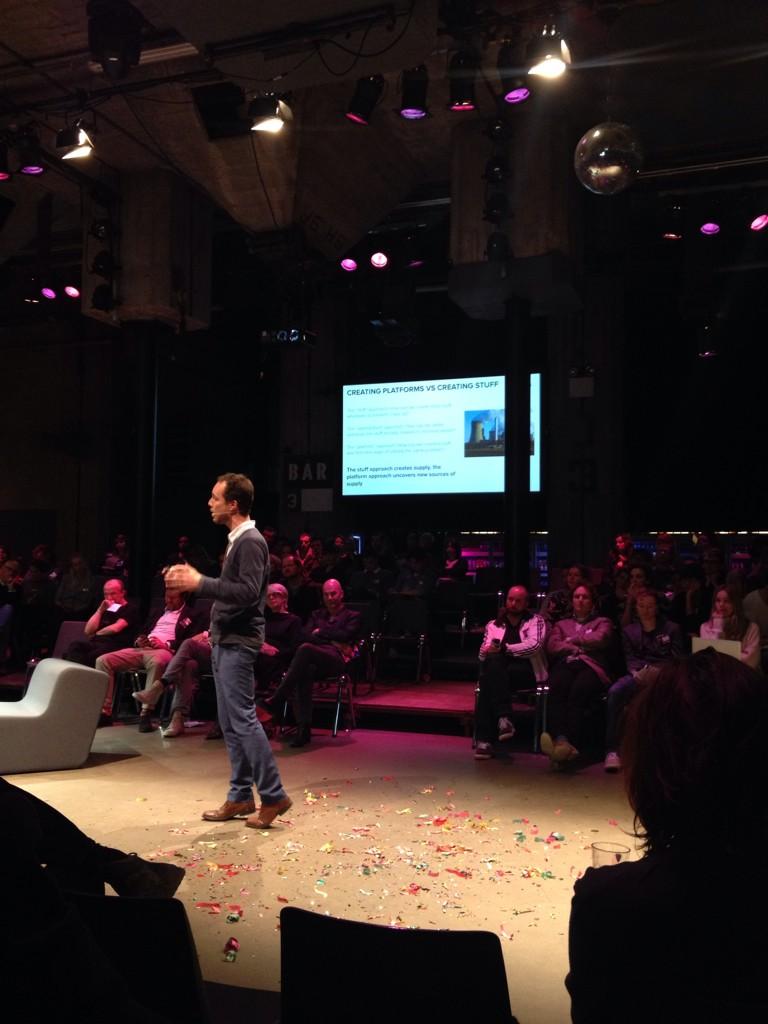 CreativeFact's tweet image. Mooie avond van @WdKA in de Maassilo, met oa @joostbeunderman over 'platform-economy' #redesigningbusiness