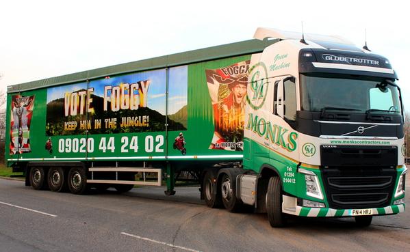 If our #foggywagon gets 1000 RT, we will give £1000 to a charity of <a href="/carlfogarty/">FOGGY   MBE</a> choice. #TeamFoggy #ImACeleb