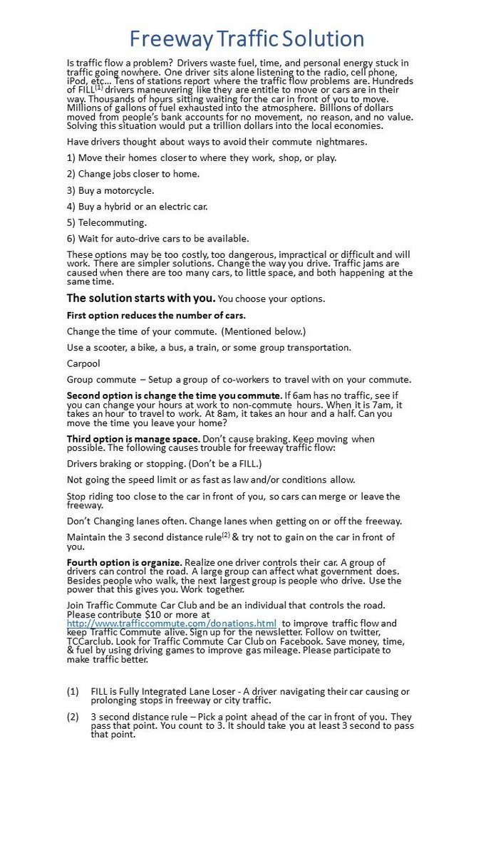 TCCarclub's tweet image. @TimeToSaveTime Working 2 reduce commute time &amp;amp; get benefits. Stop the waste.