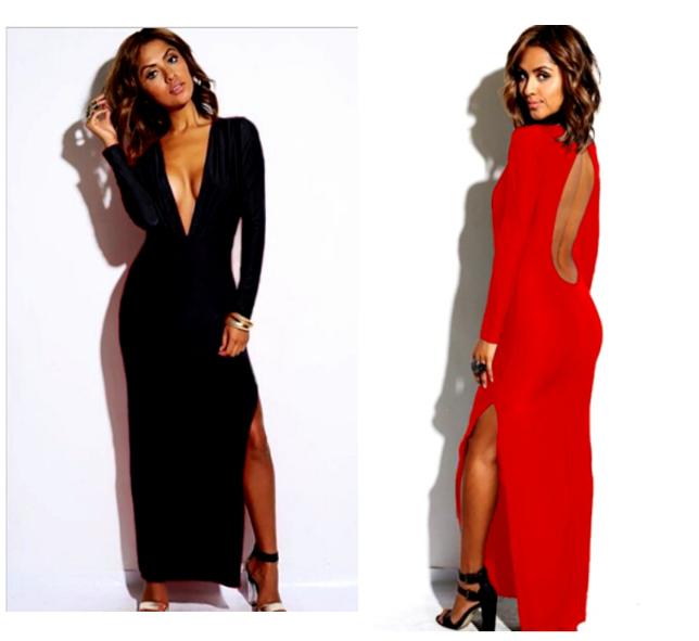 modaenoferta's tweet photo. ¡Especial Eventos! VESTIDO LARGO MANGA LARGA ESPALDA DESCUBIERTA. Disponible en negro o en rojo por sólo 24,95€ http://t.co/SEtFrPEqff
