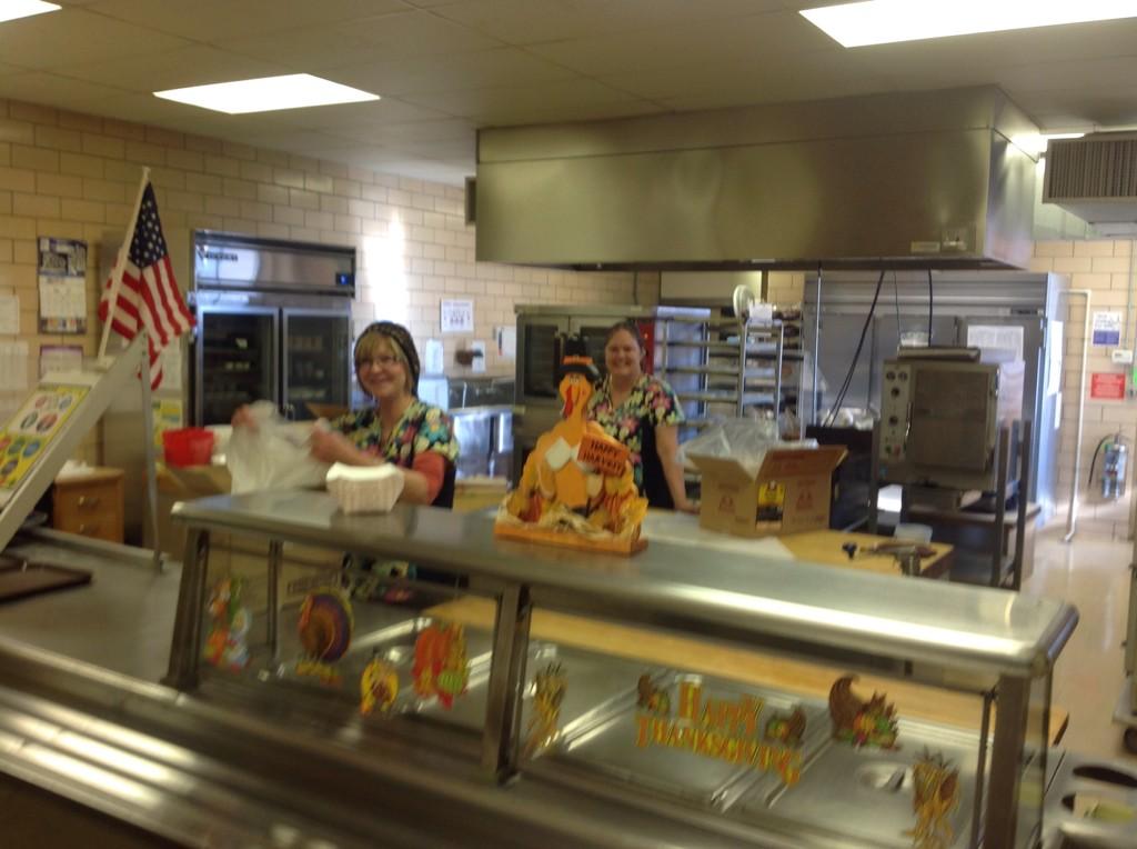 So thankful for our cafeteria staff who work hard each day to prepare lunch for our students.