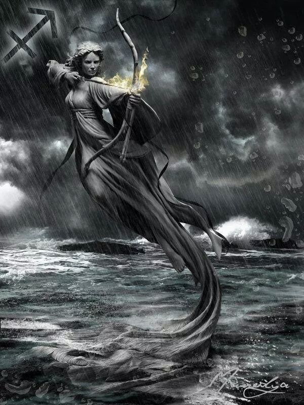 jennifergracen's tweet image. I LOVE this image of powerful Centauress, Archeress -- Sagittarius, baby! Kicks in soon, good times ahead. #mysign