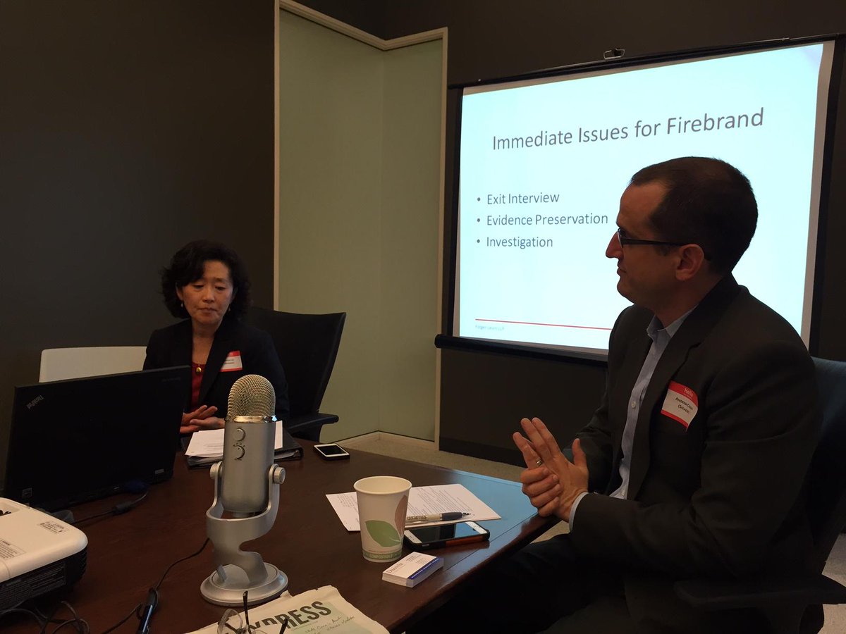 AudiobookMike's tweet photo. Lee: Negotiating "search and destroy" of #tradesecrets in settlement requires expert help. @sfipla @Discovia http://t.co/zbqC8enADj
