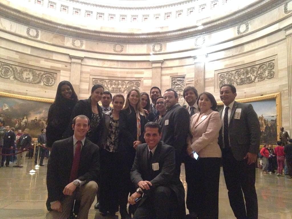 GeorgetownLatAm's tweet photo. Today we're meeting with Democrats and Republicans from the House and Senate @visitthecapitol #ILG2014 http://t.co/ujYJ7QBRCu