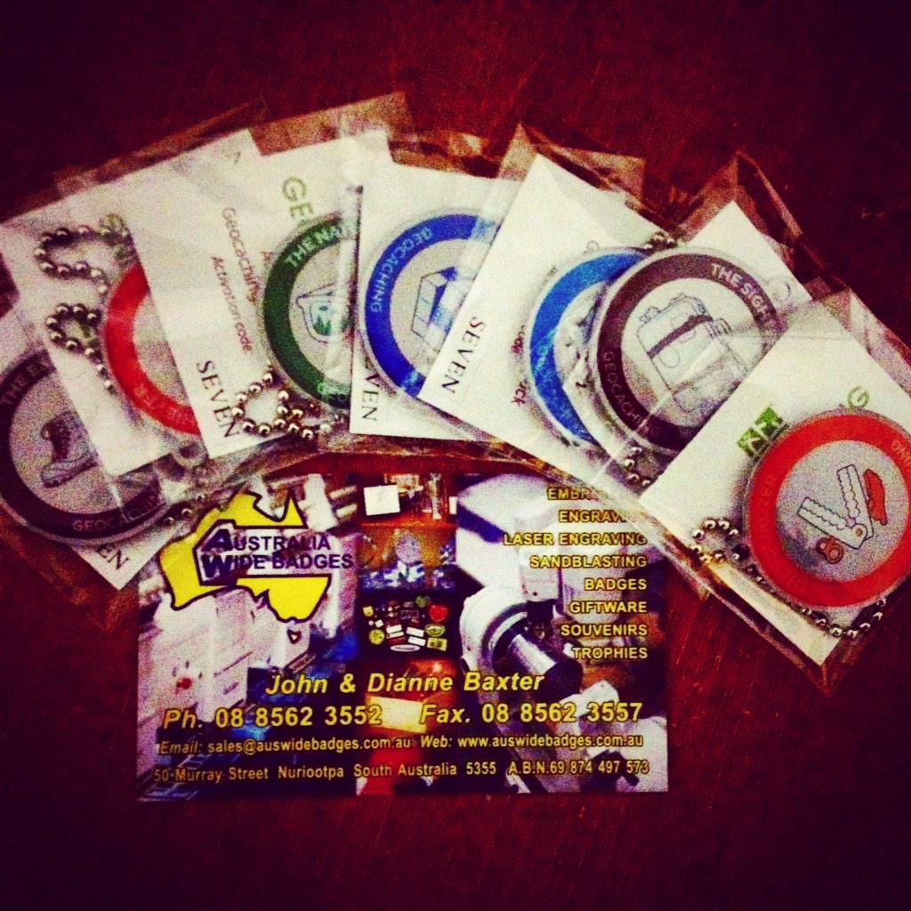 FTF_TV's tweet photo. Thanks to our friends at Australia Wide Badges for sending us these awesome Travel Bugs to use on the show. #ftftv http://t.co/MOtfzLWFUA