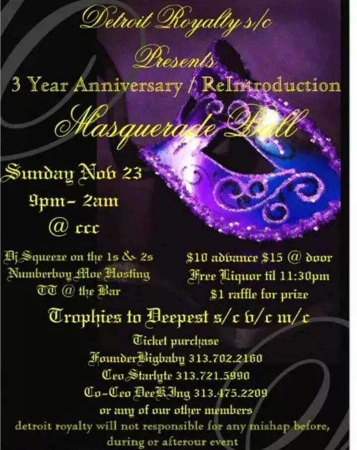 9TailsTaz's tweet image. DEC.23RD #DETROITROYALTY 3YR ANNIVERSARY MASQUERADE BALL TIX STILL AVAILABLE #DROKY #CROWNUS