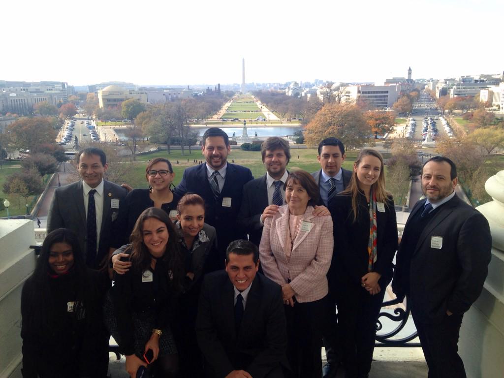 GeorgetownLatAm's tweet photo. Thanks to Office of @SpeakerBoehner for an amazing Capitol tour. We were privileged to see this balcony view #ILG2014 http://t.co/YSNyoSFEOc