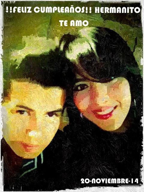 KarSweet18's tweet photo. Feliiz cumple al mejor hermano del mundo mundial!!! #ever #MyLittlebrother #loamomucho #Felices20añotes!!! :D http://t.co/2R8BySJn0m