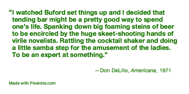Happy birthday Don DeLillo, American novelist (11/20/136 ) 