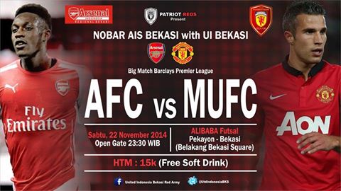 EventForBekasi's tweet photo. #EventBekasi @UtdIndonesiaBKS NOBAR vs arsenal w/ @AIS_BKS http://t.co/fmHcbl1Fv1 via @drryadty